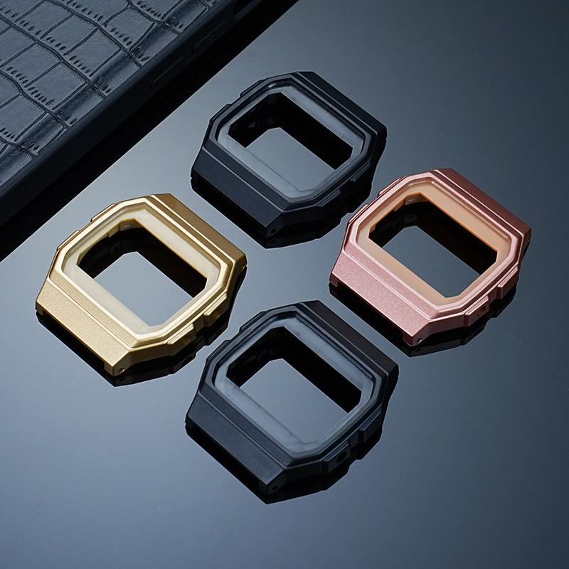 Accesorii Carcasă Ceas F91 Kit Modificare Pentru Casio F-91WM F-91WS F91W Carcasă de Înlocuire Rășină Bezel Silicon Curea Ceas Negru Bărbați Femei
