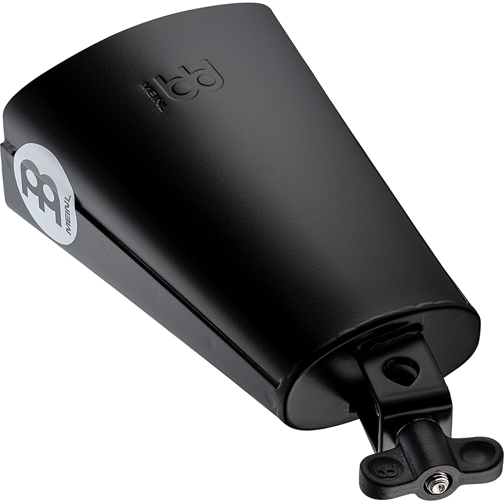 MEINL Percussion SL675-BK Cowbell, Black Powder Coated Steel, 6 3/4" (Official Japanese Product)