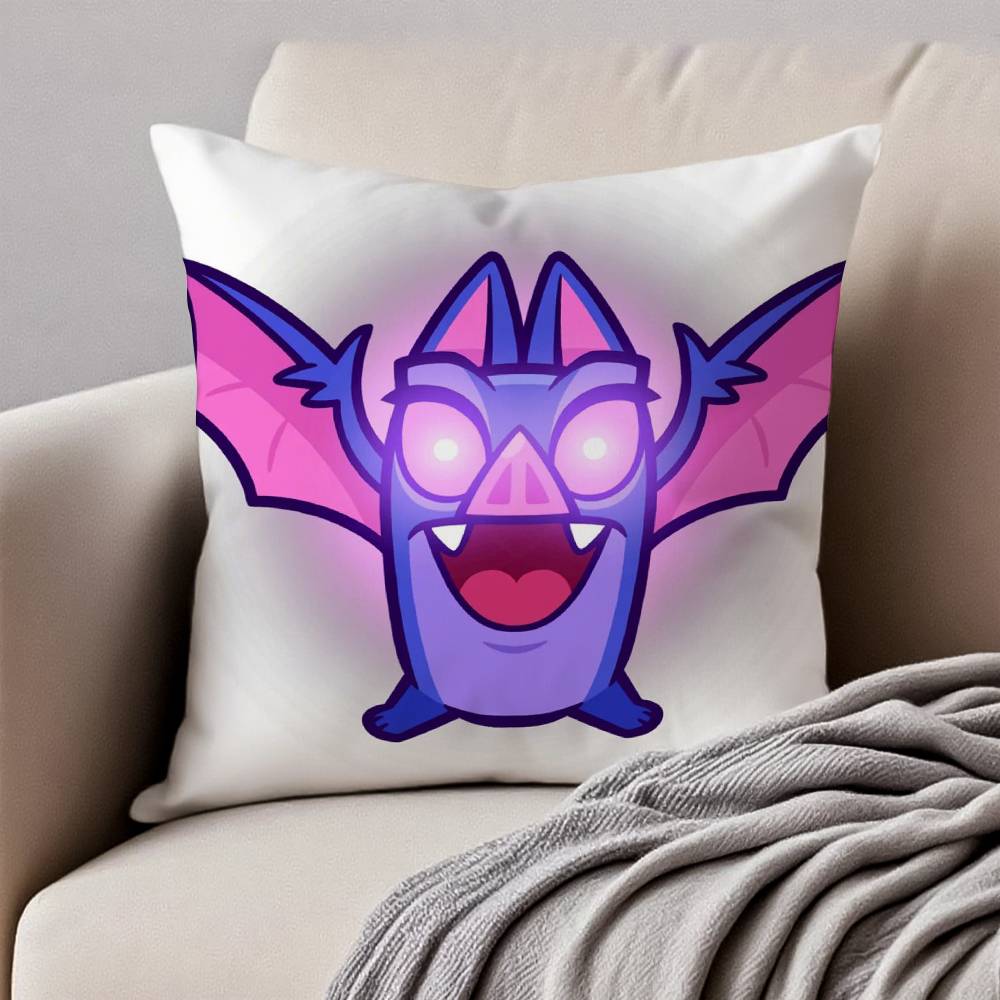 Anime C-Clash R-Royale Pillow Case Anti-dustmite Pillowcase Invisible Zipper Silky Short Plush Sofa Cushion Cover