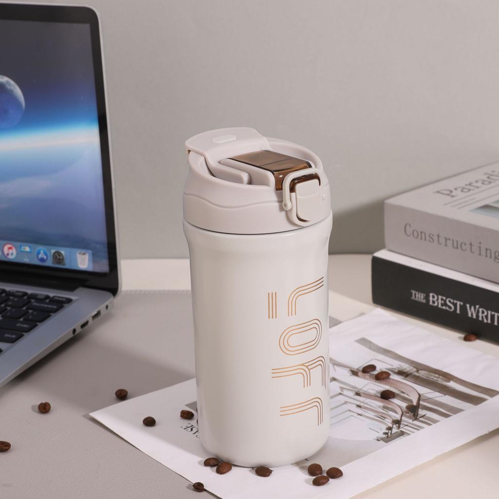 Mode 316 Edelstahl Thermobecher Outdoor Tragbarer Kaffeebecher Auto Tragbarer Begleitbecher Geschenk Wasserbecher