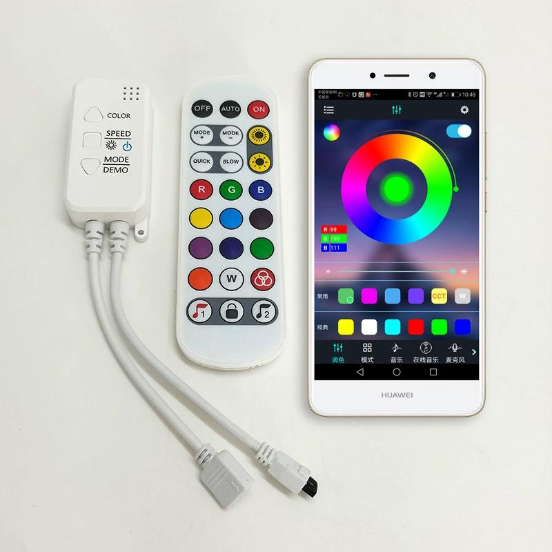 

Контроллер для светодиодной ленты RGBIC 3-контактный, Wi-Fi, с приложением Tuya и пультом дистанционного управления, работает с Alexa и Google Home