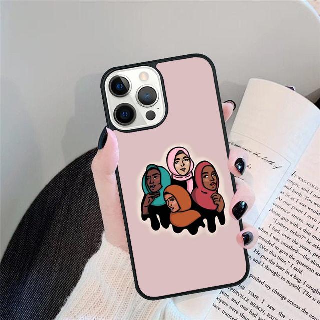 Muslim Islamic Eyes Arabic Hijab Girl Phone Case Cover for iPhone 17 Air 16 15 14 13 11 12 Pro Max Plus Coque
