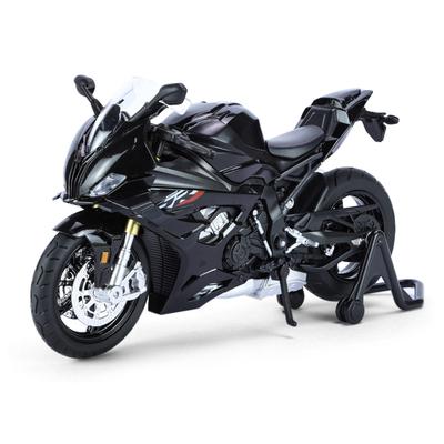 קנה מידה 1/12 אופנוע סגסוגת BMW RR S1000 דגם אופנוע סימולציה צעצוע טרנדי אוסף קישוטים מתנת צעצוע לבנים