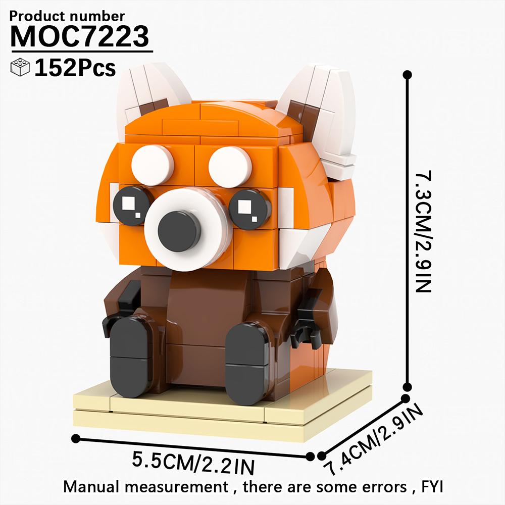 MOOXI Animal Series MOC Brick Panda Tiger Cat BrickHeaded Ser Model Adultes Building Block Kids Education Toys For Children Gift
