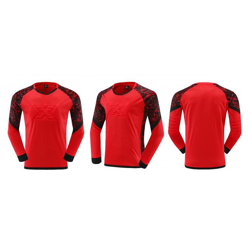 Kids Goalkeeper Uniform Boys Goalkeeper Jersey Doorkeepers Long Sleeve Sponge Protective Football Uniform For Children's