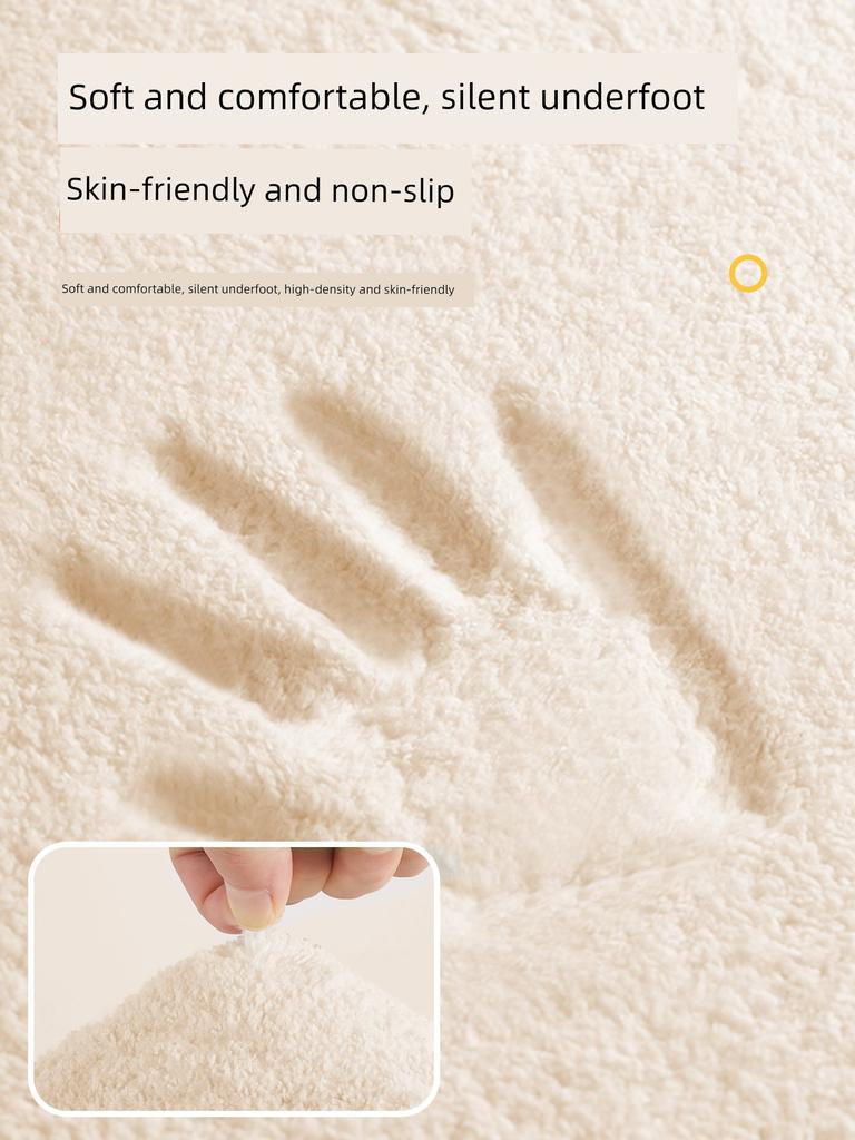 Cute Bathroom Floor Mat, Bathroom Water-Absorbent Non-Slip Imitation Cashmere Foot Mat, Toilet Door Mat, Bathroom Bedroom Plush Carpet