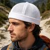 Brimless Melon Skin Hat, Elastic Edges 360 Degree Ventilation Summer Hat, Lightweight Breathable Mesh Cap for Men Women