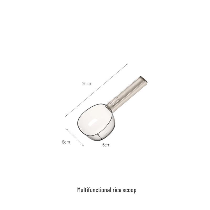 ZISIZ Multifunctional Rice Scoop & Bag Clip Set (3 Pack)