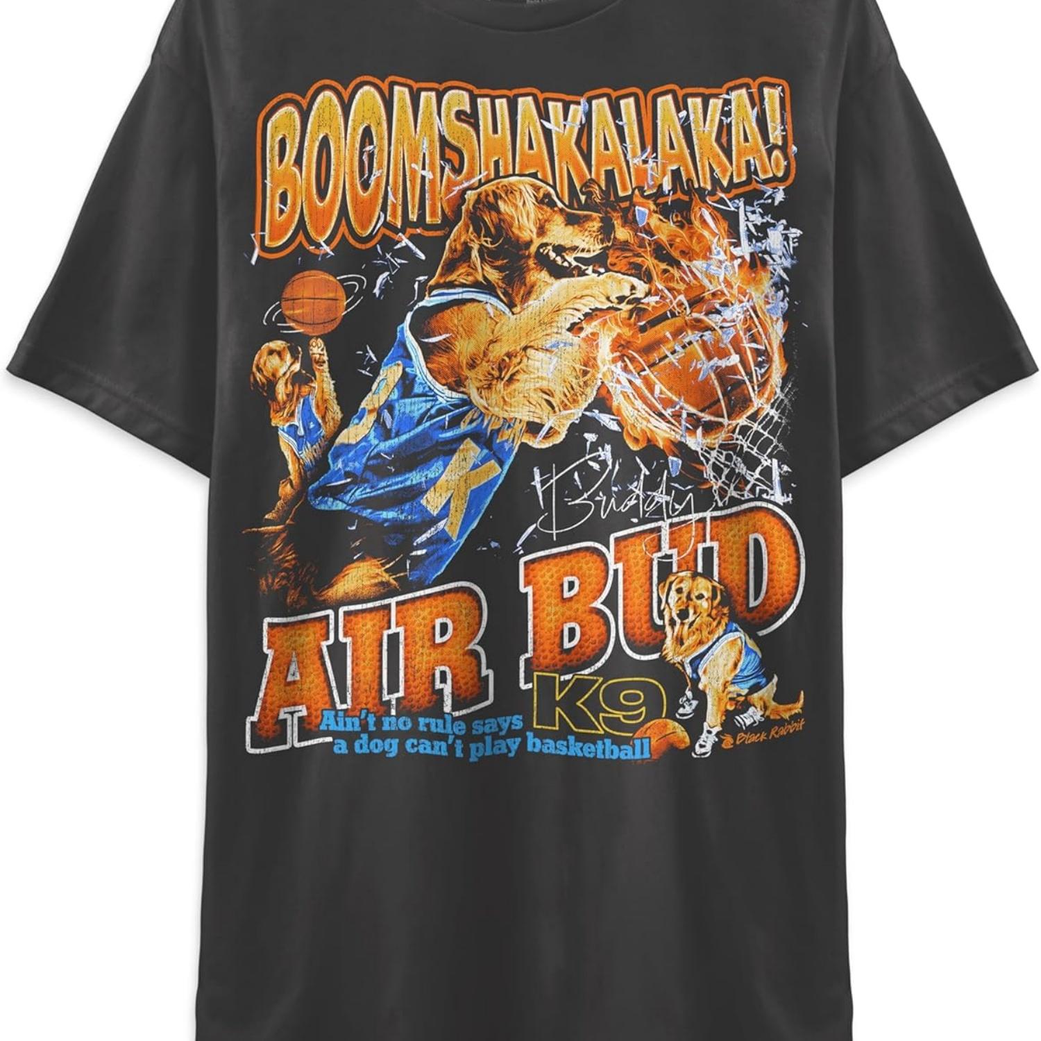 

Air Boomshakalaka Bud 1997 90s Throwback Shirt Basketball Retro Vintage Unisex Classic T-Shirt XXXXXL чёрный