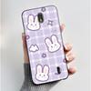 Matte Soft TPU Case For Nokia 1 Plus 2 2.1 2.2 Phone Case Luxury Cute Love Rabbit Funny Cat Black Silicone Ultra Thin Back Cover