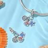 Silver 925 Blue Ocean Ship Lighthouse Starfish Charms Beads Pendants Fit Bracelets for Women DIY Fine Jewelry Gifts