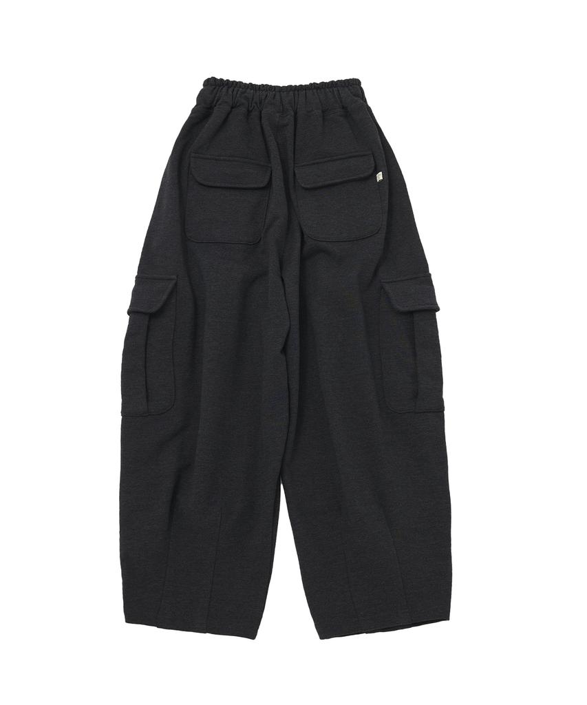 A NOTHING H-T Cargo Balloon Sweat Pants (Charcoal)