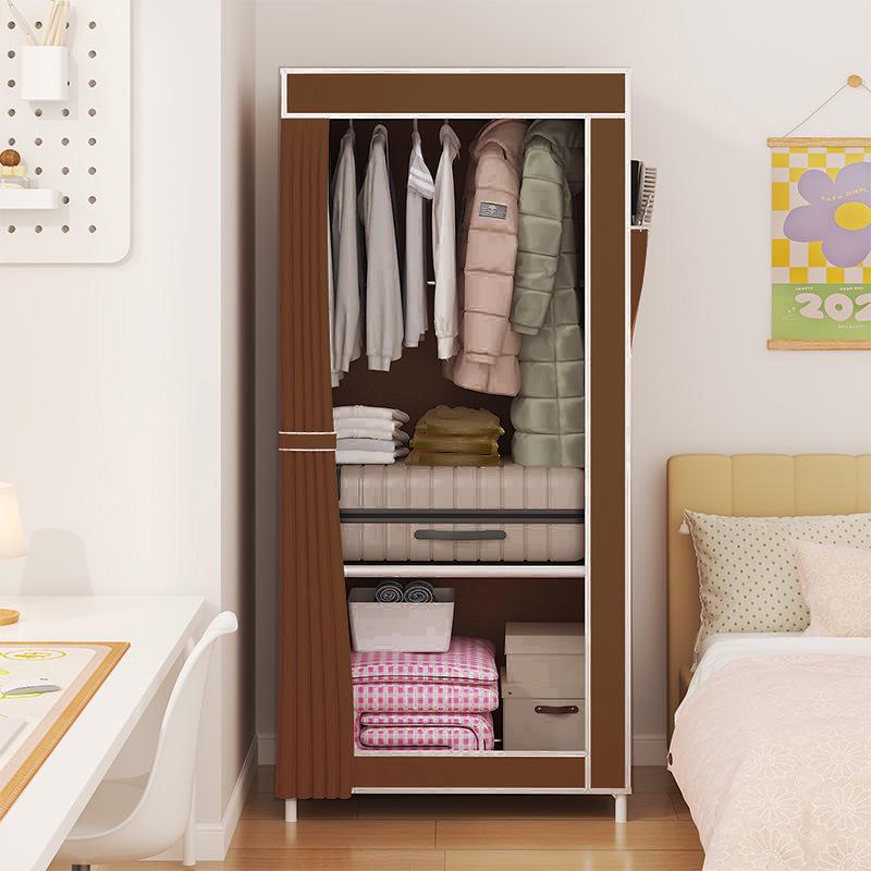 Easy-to-Assemble Bedroom Wardrobe Cabinet for Rental Room Storage