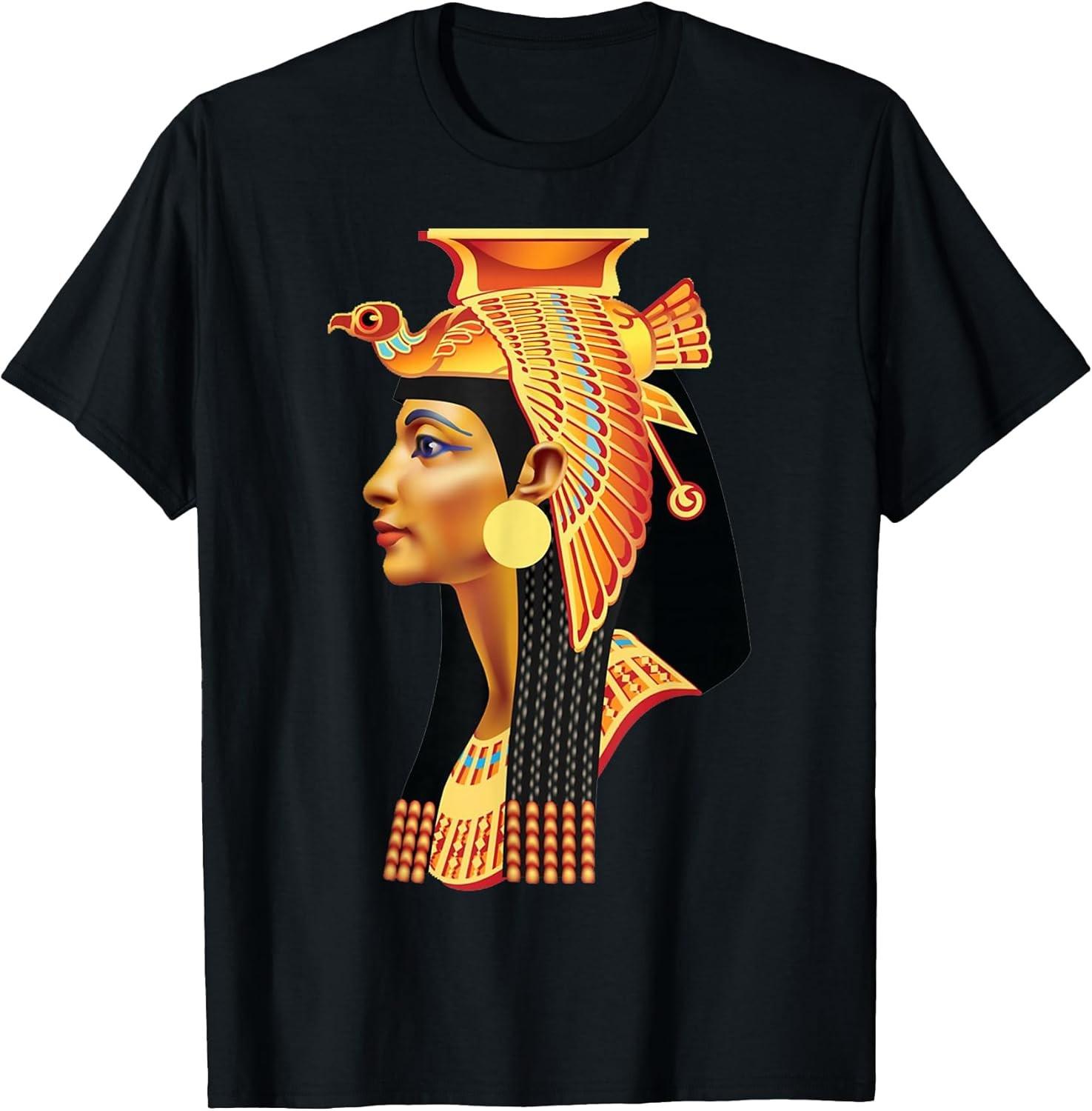 NEW LIMITED! Egyptian Queen Cleopatra head - Ancient Goddess Tee - MADE IN USA L
