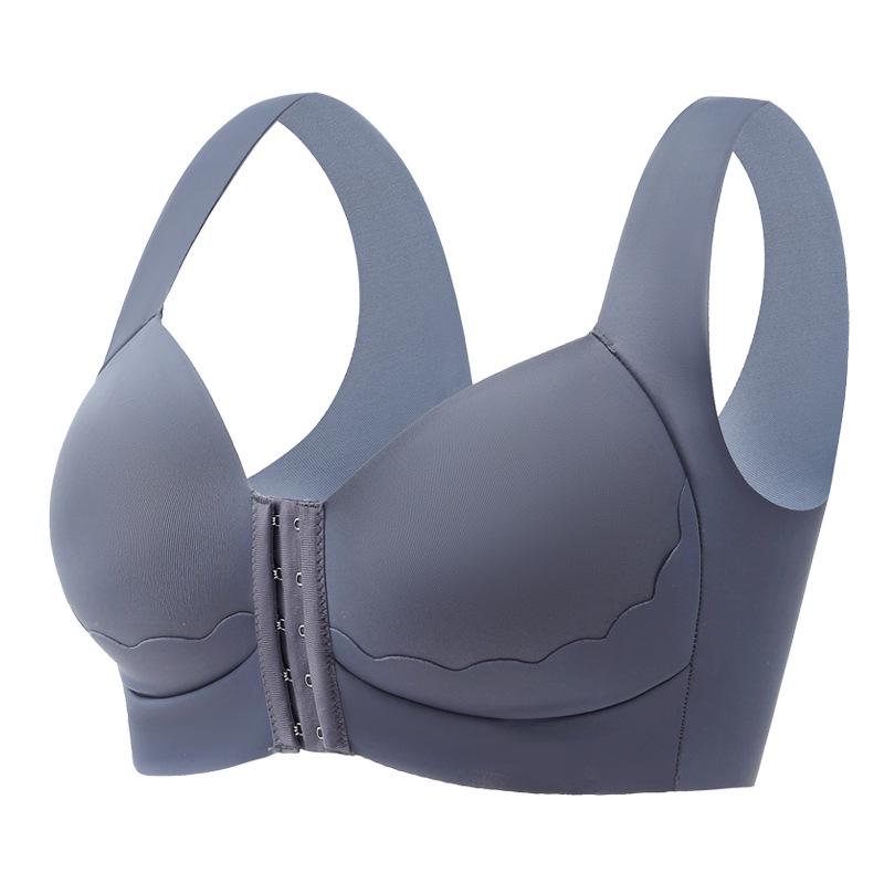 Large Front Button Adjustable Seamless Sports Bra for Women - Comfortable, No Underwire, Thin Design