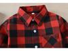 Spring 2025 Boys' Long Sleeve Plaid Korean Style Casual Shirt for Inner and Outer Wear