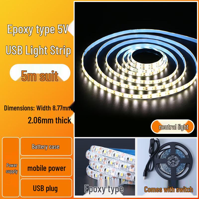 Portable USB LED Light Strip