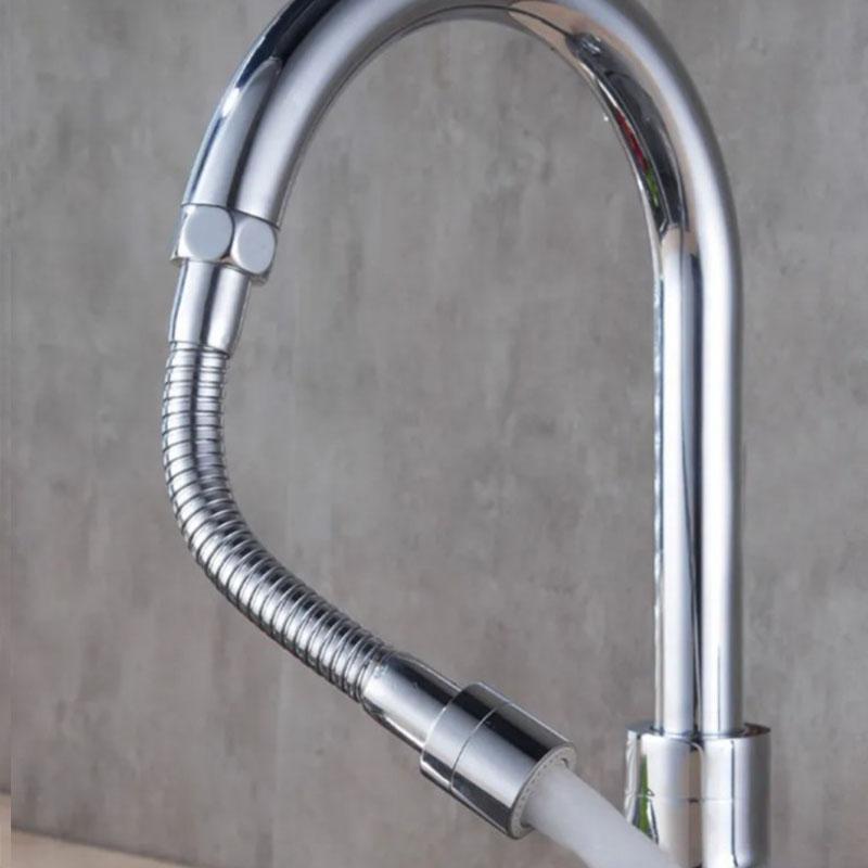 1080° Rotation Stainless Steel Kitchen Faucet Sprinkler Extender Bubbler Water-saving Device Lengthening Splash Sprinkler Spray