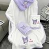 Sanrio Kuromi 3D Coral Fleece Bath Towel - Soft & Absorbent for Kids & Adults