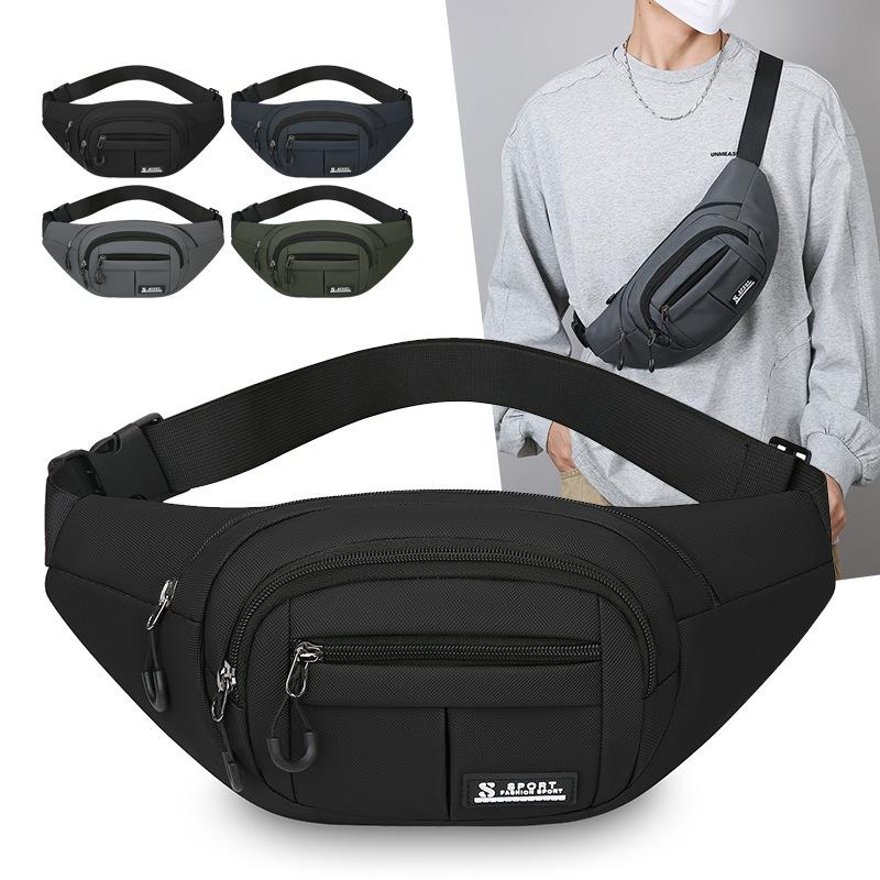 Waterproof Men's Waist Bag Multifunctional Outdoor Sports Large Capacity Chest Bag
