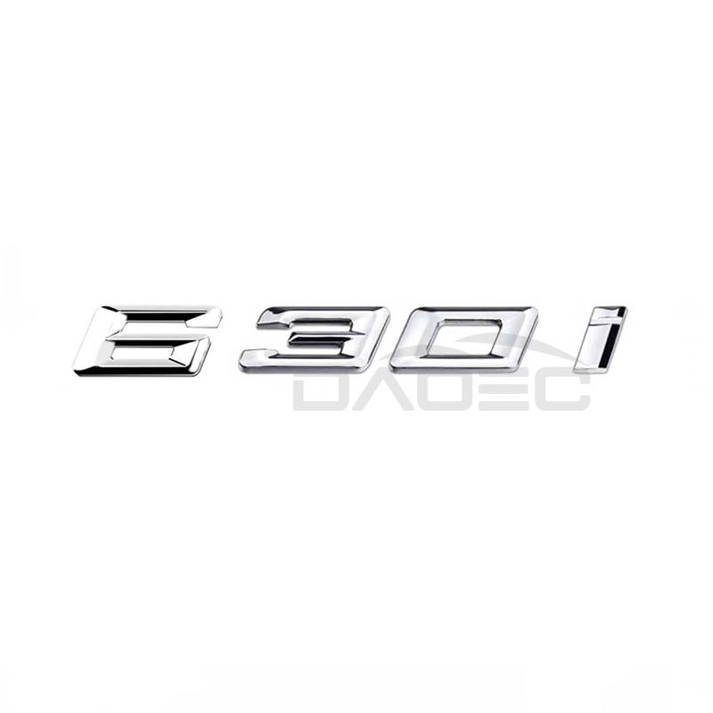Auto 3D ABS Kofferraum Buchstaben Logo Plakette Emblem Styling Aufkleber Für BMW 6er Serie 630i 640i 645i 650i E63 E64 F06 F12 F13 G32