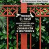 2D Plat, 1 Stuk, Vintage Metalen Bord, Decoratieve Plaquettes en Ornamenten, Privé Territorium Bewakingsalarm, Veiligheidsherinnering, Buiten, Kantoor, Tuin