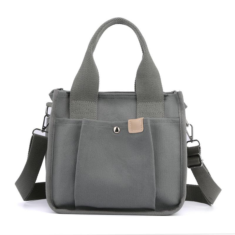 Women Crossbody Bags Canvas Solid Color Casual Tote Bag Messenger Bag Handbags Brand Designer Simplicity Girl's Shoulder Bag
