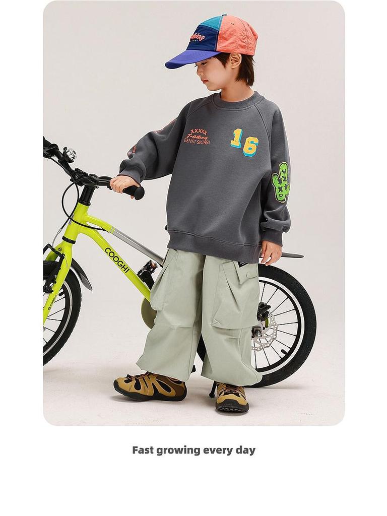 Boys' Autumn 2025 Long Sleeve Casual Sweatshirt