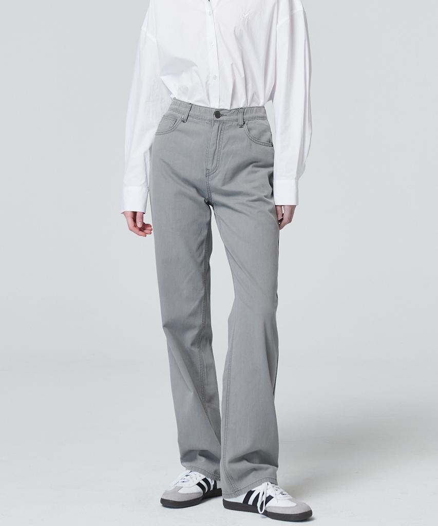 MALOUPE 9109 Cool Wide Pants (Light Gray)