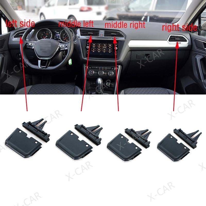 Per VW Tiguan MK2 2017 2018 2019 2020 2021 Cruscotto Anteriore Uscita Aria Condizionata Posteriore Clip Leva Bocchette Aria Condizionata
