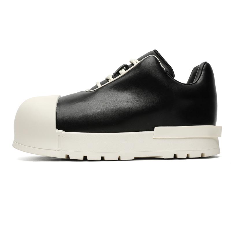 

Нишевый бренд Классический уличный стиль весны Подростковое повседневное платье Плоские кроссовки для мужских Черно-белые смешанные цвета Увеличивающие рост 46