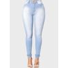 Womens High-Waisted Stretch Slim Fit Denim Jeans Pencil Pants Casual Office Wear