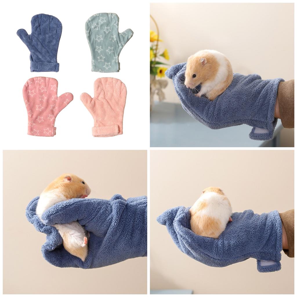 Gentle Hamster Play Gloves, Easy to Clean, for Small Pet Handling Glove Comfort Wear Hamster Gloves