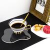 4 Pieces Acrylic Coasters, Transparent Irregular Desktop Coasters Table Decorations for Kitchen Bar Dining Table Dresser