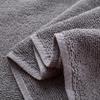 Serviettes de bain en coton épais gris uni, douces et grandes, pour la maison, la salle de bain, l'hôtel, les adultes et les enfants, 7 tailles