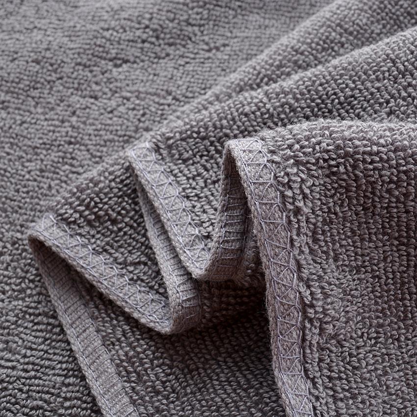 Serviettes de bain en coton épais gris uni, douces et grandes, pour la maison, la salle de bain, l'hôtel, les adultes et les enfants, 7 tailles