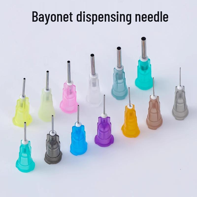 

Игла дозирующая байонетная из нержавеющей стали - Насадка для клеевого инжектора с плоской головкой, несколько спецификаций 0.45MM Brown 26G (50 pcs)