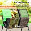 130L Double Chamber Composter - Black