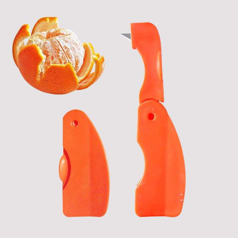 Orange Peeler, Multi-functional Folding Device for Peeling Pomelos, Removing Skins of Fruits, Slicing Oranges, Peeling Oranges