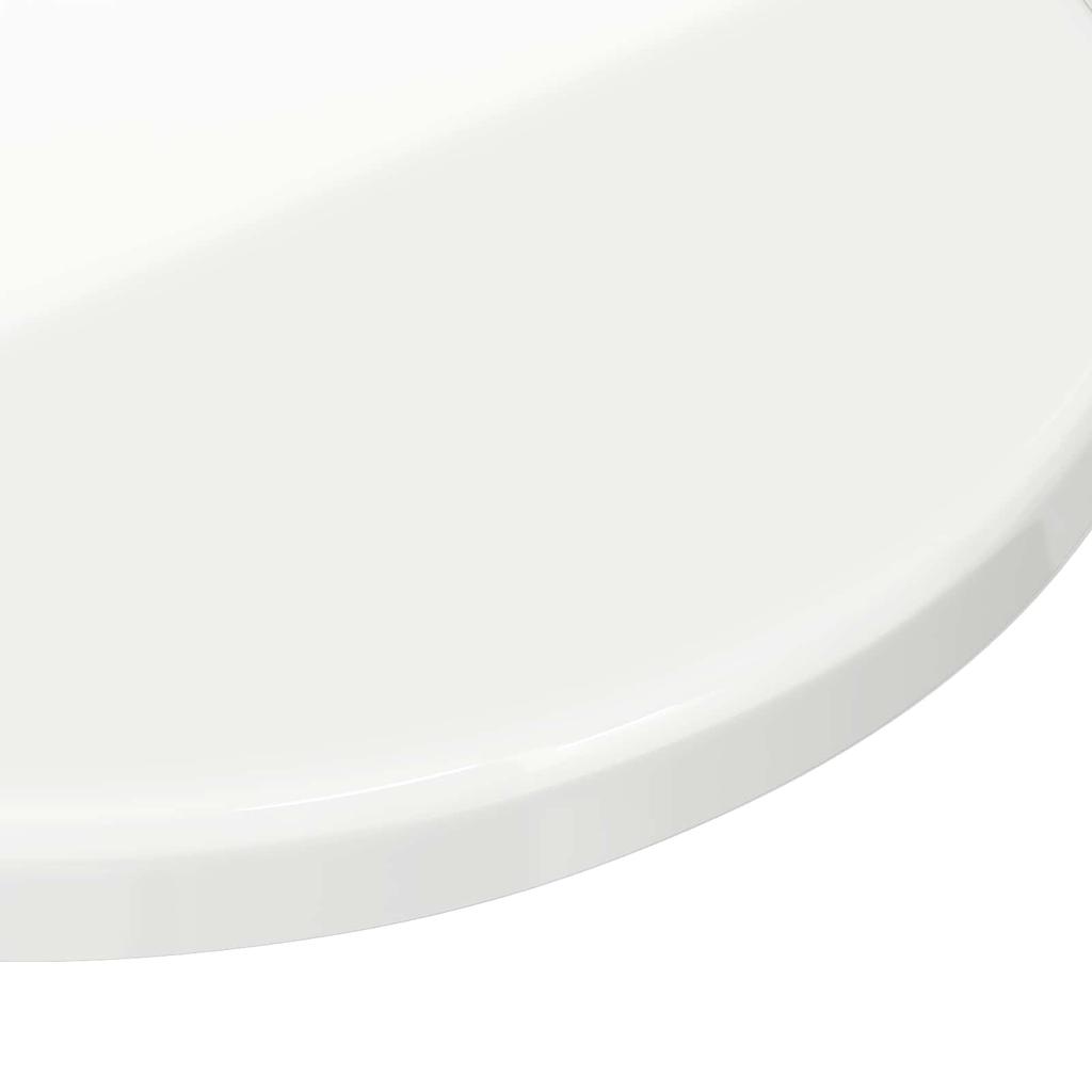 High Gloss White Table Top Ø 30 x 1.5 cm Wood Based Material