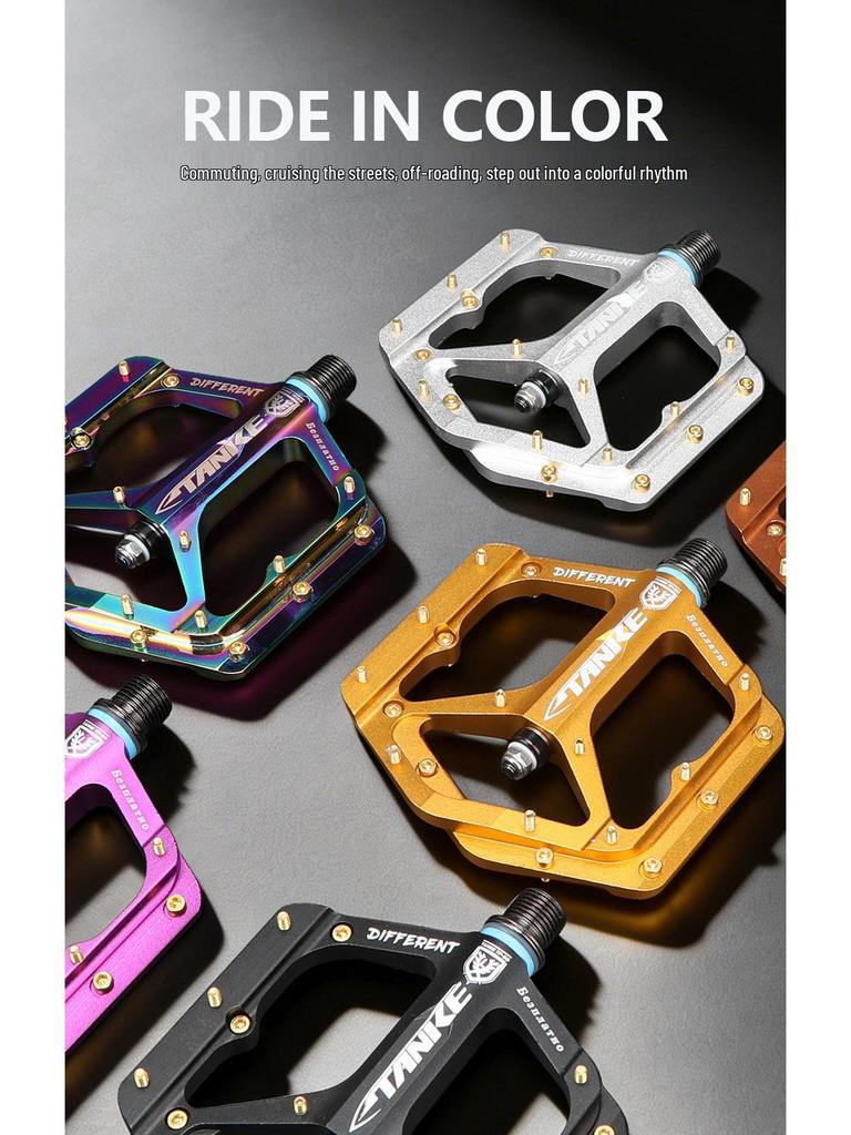 Carbon Guest CNC Colorful Aluminum Bike Pedals with Bearing Axle for Mountain and Off-Road Biking