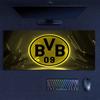 Dortmund Mauspad, Große Gaming Schreibtischmatte, Rutschfestes XXL-Mauspad für Laptop & Tablet, Mini-PC-Spielmatte mit Genähten Kanten
