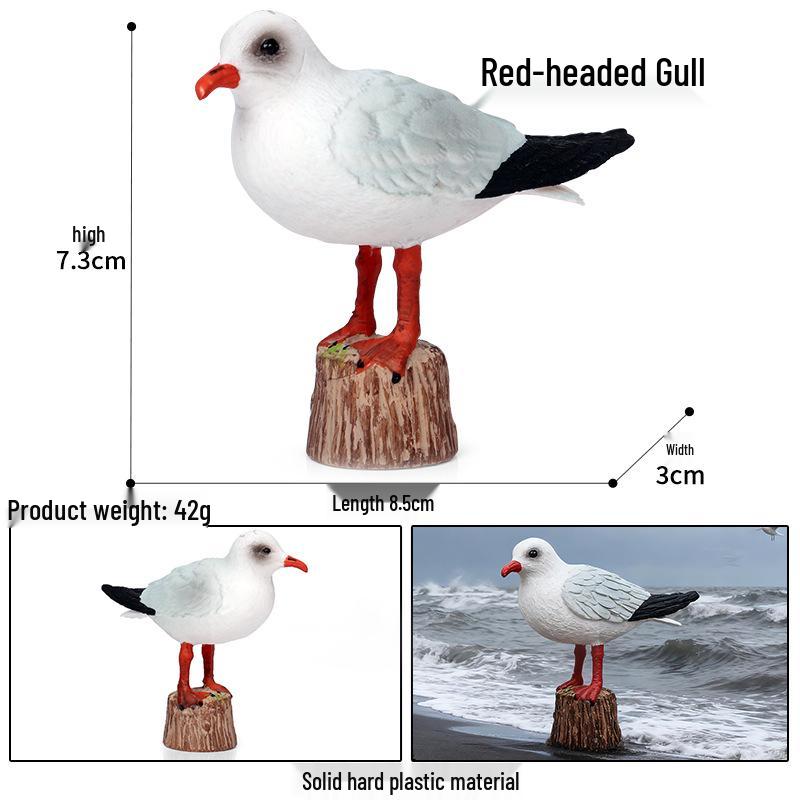 Children's Animal Simulation Toy Set: Eagle, Falcon, Secretary Bird, Owl Figurines