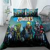 Hot Sale Exquisite 3D Plants Vs Zombies Wallpaper Gamer Printing Bedding Set Duvet Cover Comforter Bed Adult Youth Girls Gift