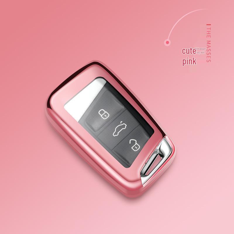 Volkswagen Key Case for Lavida, Passat, Bora, Sagitar, Tiguan, Jetta, POLO - Shell, Buckle, and Bag