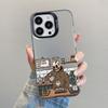 Coffee Shop Skeleton Cartoon Phone Case For iPhone 15 14 13 12 11 Mini Pro Max 16 Pro Max Plus 15 14 Plus Shockproof Laser Cover