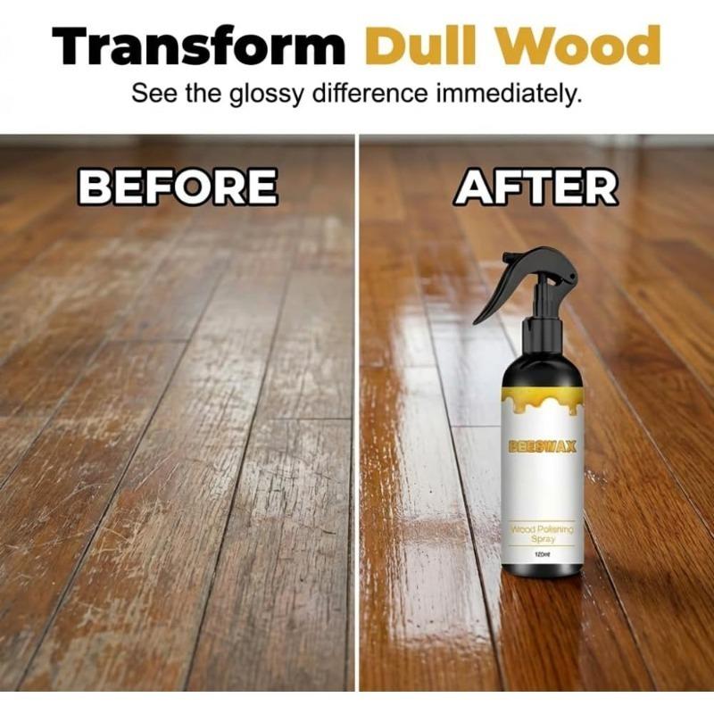Beeswax Wood Polish, 2026 New Multifunctional Wood Care Wax, 120ml Wood Conditioner for Furniture & Floors, 2.83" x 6.61" Portable Wood