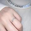 Women's Adjustable Bow Zirconia Heart Ring - Stylish Niche Jewelry Gift