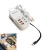 Universal Plastic Wall Chargers Multiple Port 3 Type C 3 USB A for Most Electronics Device Lightweight for Portable Use