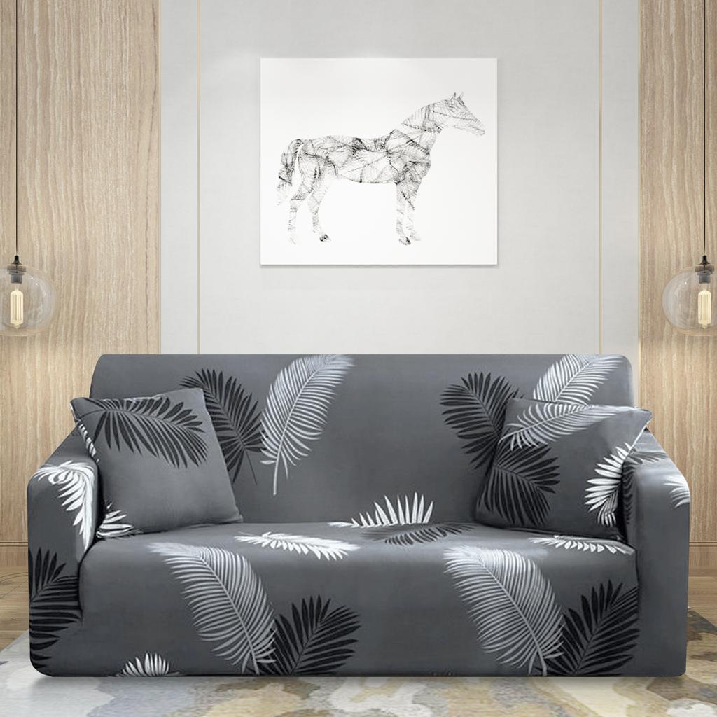 Bedruckter Sofabezug Stretch Couchbezüge Spandex Loveseat Überwürfe für Zuhause Wohnzimmer 1/2/3/4 Sitzer Sessel Schutz
